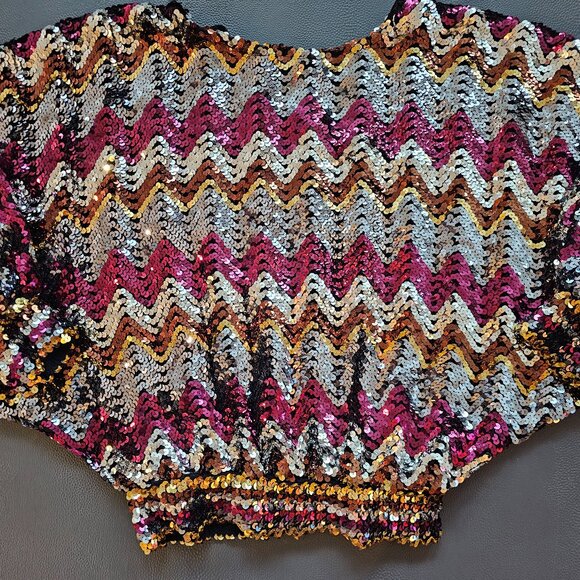 Tops - Vintage Sequin Dolman Top